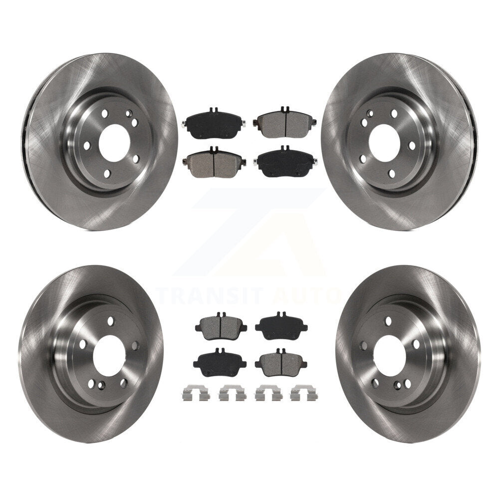 Kit de rotor de frein avant et arrière et plaquettes semi-métalliques pour Mercedes-Benz GLA250 CLA250