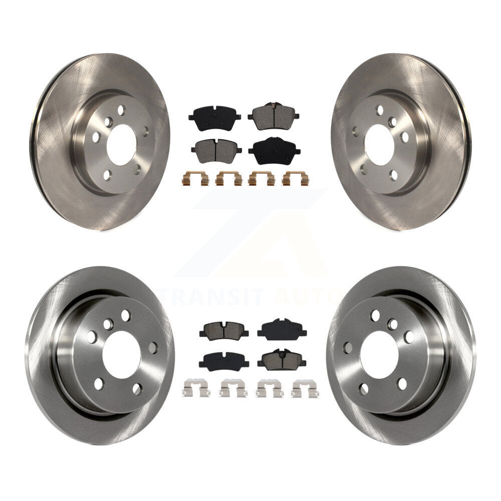 Kit de disques de frein à disque avant et arrière et plaquettes semi-métalliques pour Mini Cooper