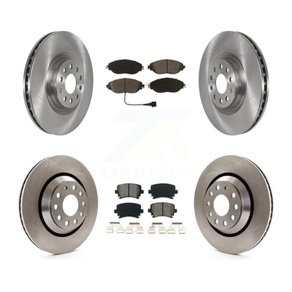 Kit de disques de frein à disque avant et arrière et plaquettes semi-métalliques pour Volkswagen GTI