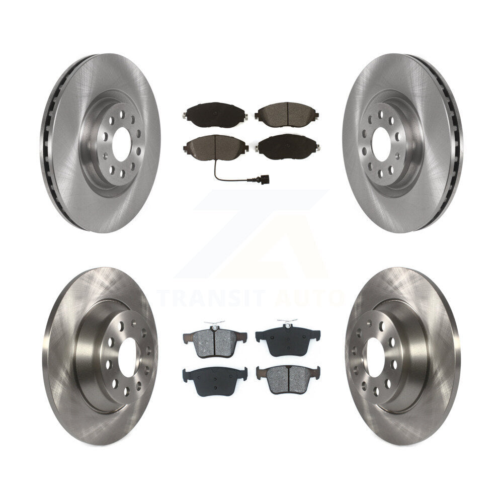 Rotors de frein à disque avant et arrière et Kit de plaquettes semi-métalliques pour Volkswagen Tiguan Jett