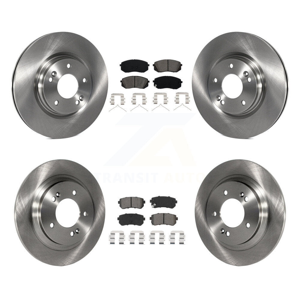 Kit de rotor de frein avant et arrière et plaquettes semi-métalliques pour Kia Optima LX/EX/LX 2016 1.6