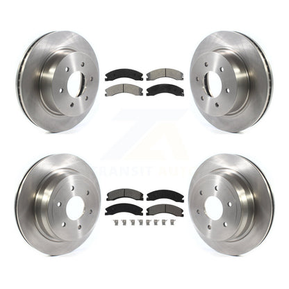Rotors de frein à disque avant et arrière, Kit de plaquettes semi-métalliques pour Nissan TITAN X 2016 – 2024