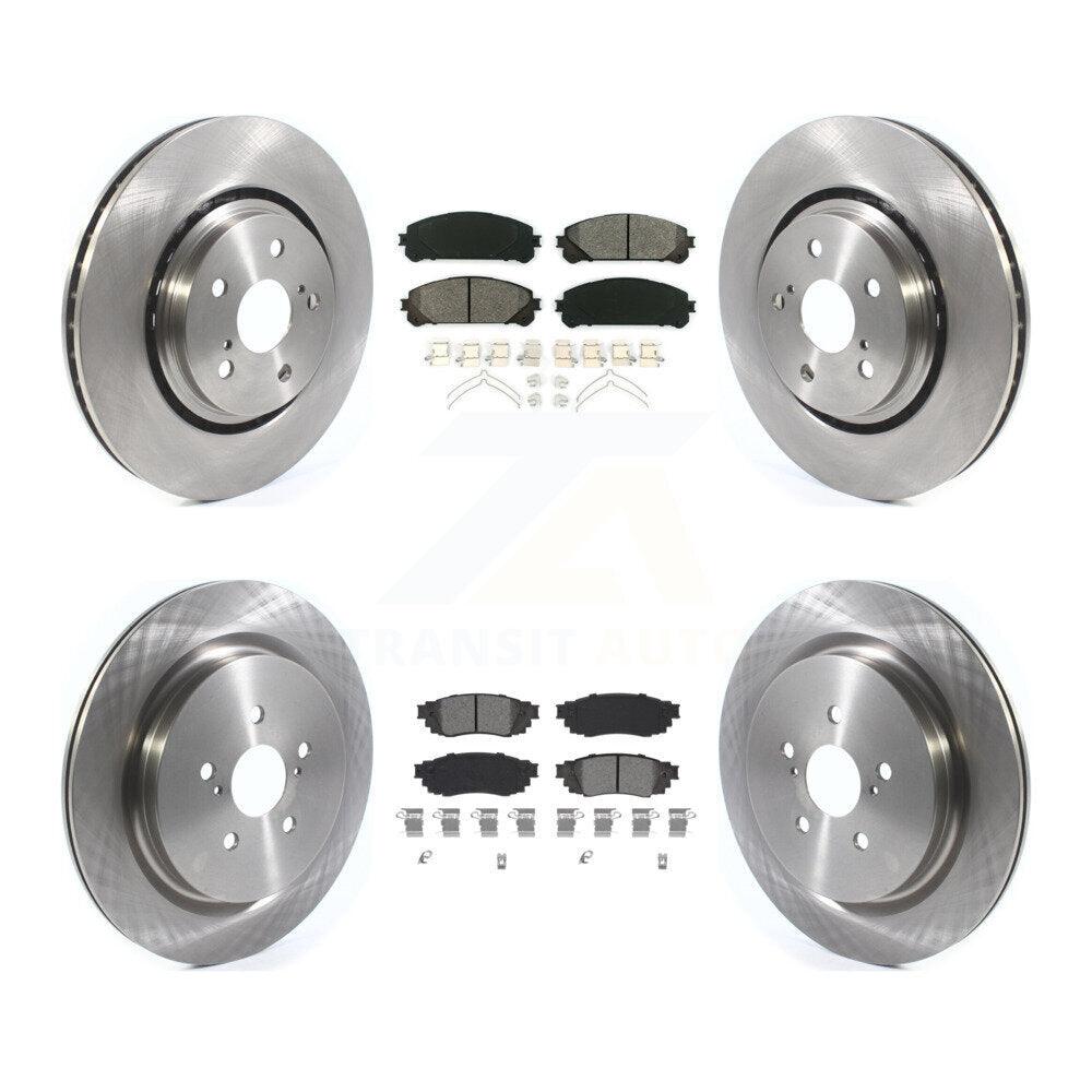 Rotors de frein à disque avant et arrière, Kit de plaquettes semi-métalliques pour Lexus RX350 RX450h RX350