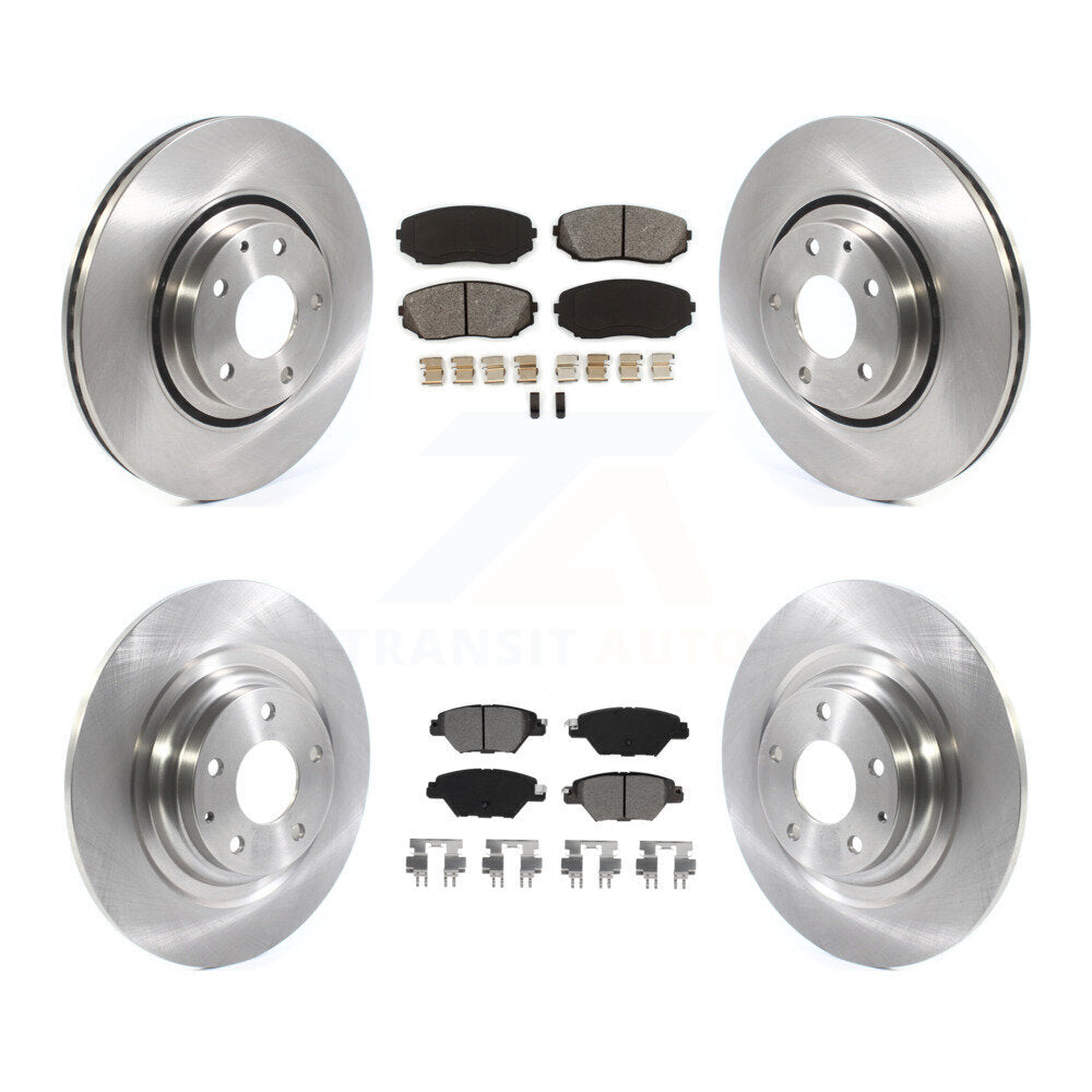 Kit de rotors de frein à disque avant et arrière et plaquettes semi-métalliques pour Mazda CX-2016 – 2023