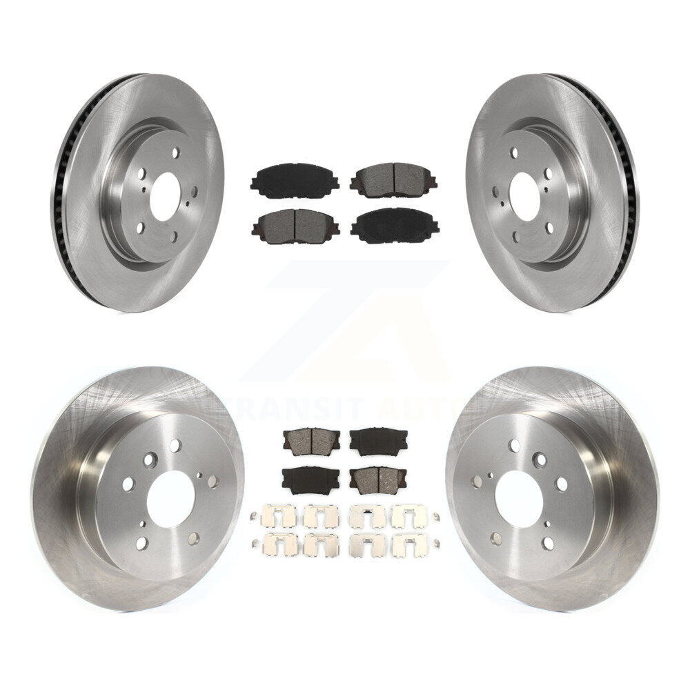 Kit de rotors de frein à disque avant et arrière et plaquettes semi-métalliques pour Toyota Camry