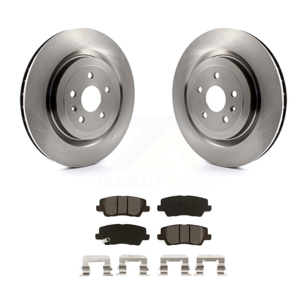 Kit de disques de frein à disque arrière et plaquettes semi-métalliques pour Cadillac CTS 6,2 L 2015