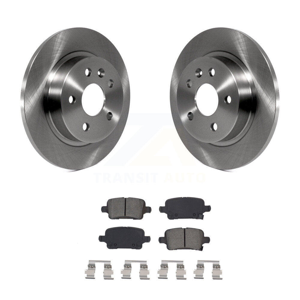 Kit de rotors de frein à disque arrière et plaquettes semi-métalliques pour Chevrolet Cruze K8S-10296