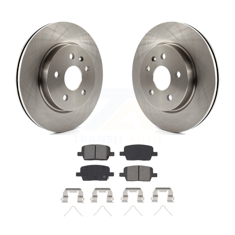 Rotors de frein à disque arrière et Kit de plaquettes semi-métalliques pour Chevrolet Camaro Cadillac CT