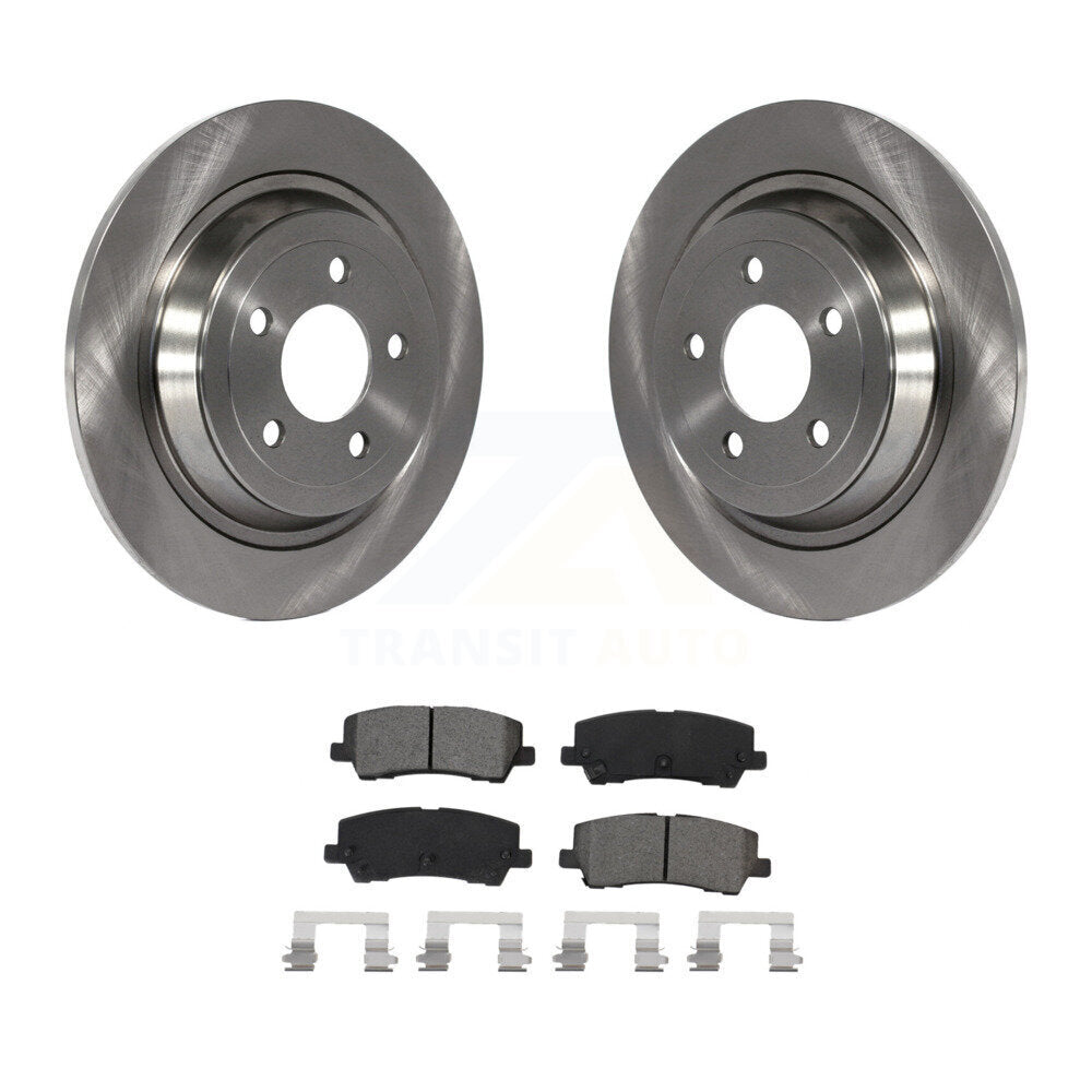 Kit de disques de frein à disque arrière et plaquettes semi-métalliques pour Ford Mustang K8S-102969