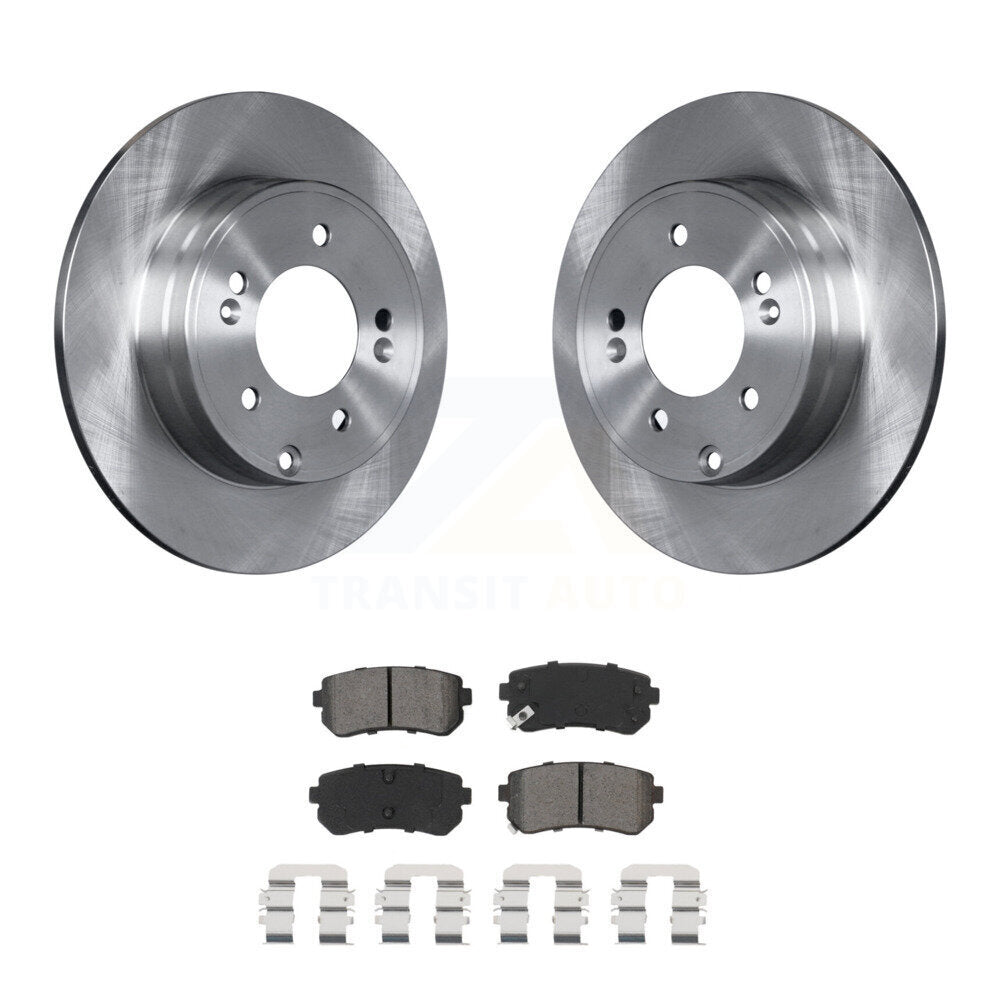 Kit de rotors de frein à disque arrière et plaquettes semi-métalliques pour Hyundai Sonata Kia Optima
