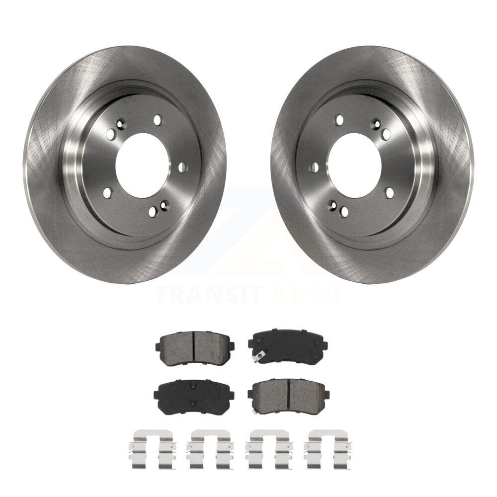 Rotors de frein à disque arrière et kit de plaquettes semi-métalliques pour Kia Optima LX/EX/LX 2016 1.6