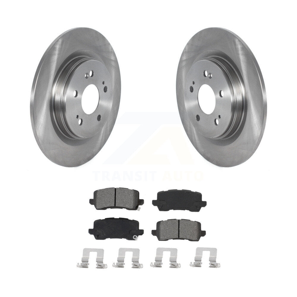 Kit de disques de frein à disque arrière et plaquettes semi-métalliques pour Honda Odyssey 2018-2023
