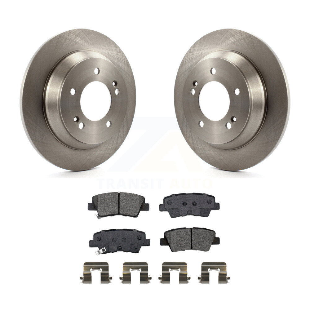 Kit de plaquettes semi-métalliques de Rotor de frein arrière pour Kia Rondo avec stationnement électrique