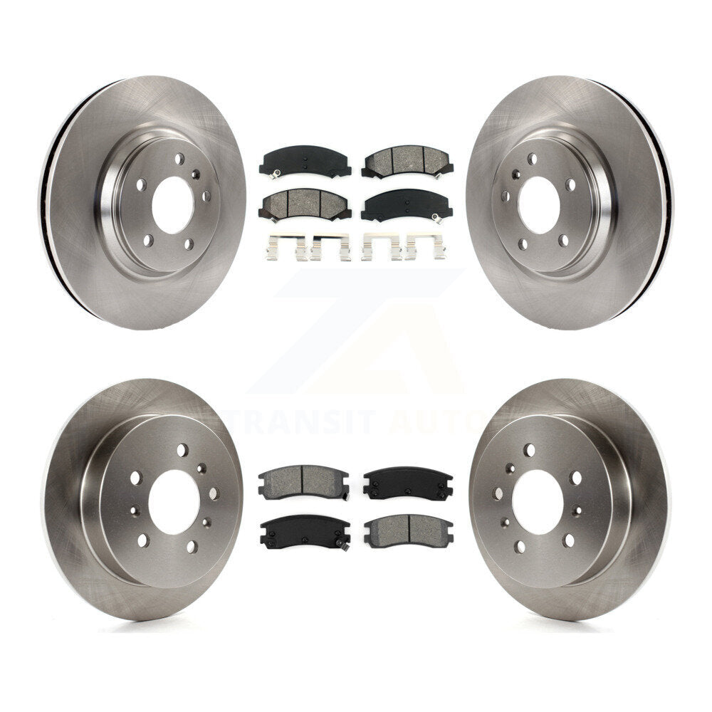 Kit de rotors de frein à disque avant et arrière et plaquettes semi-métalliques pour Buick LaCrosse Allur