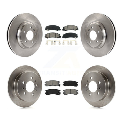 Kit de rotors de frein à disque avant et arrière et plaquettes semi-métalliques pour Buick LaCrosse Allur