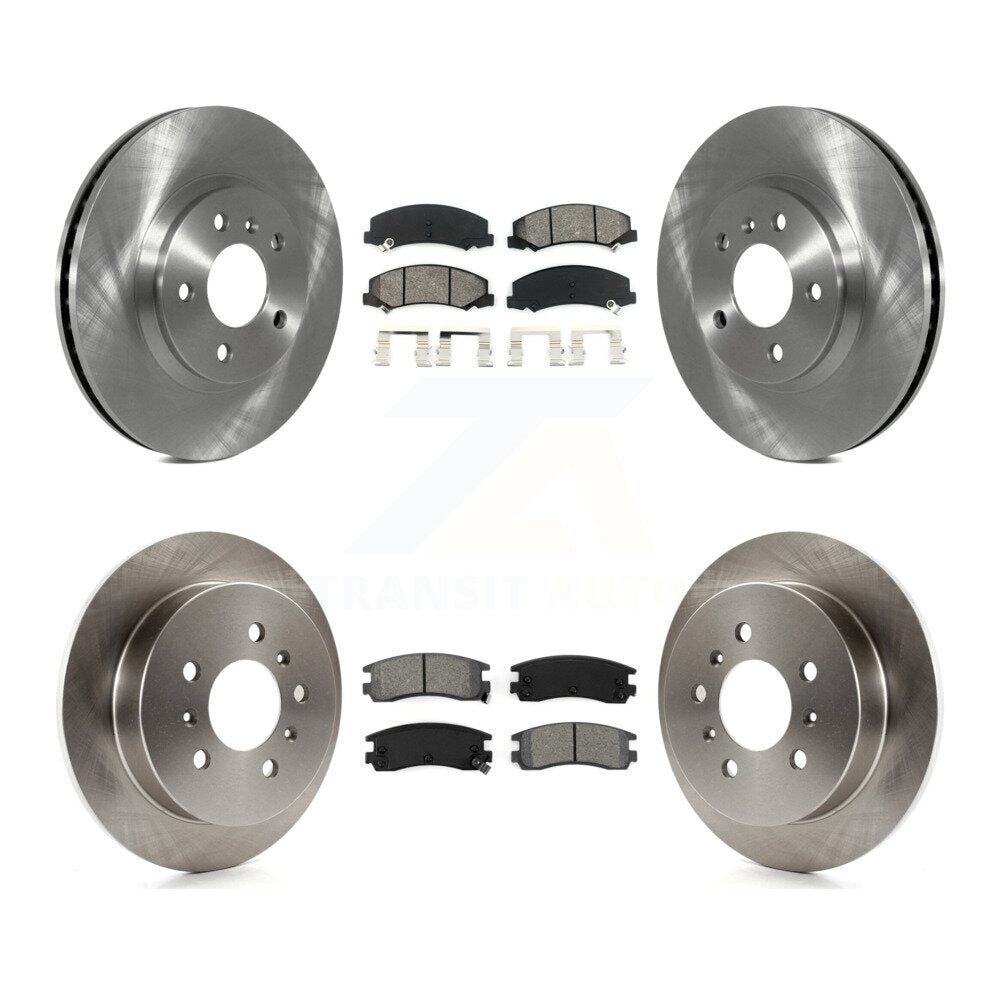 Rotors de frein avant arrière et Kit de plaquettes semi-métalliques pour Chevrolet Impala Monte Carl
