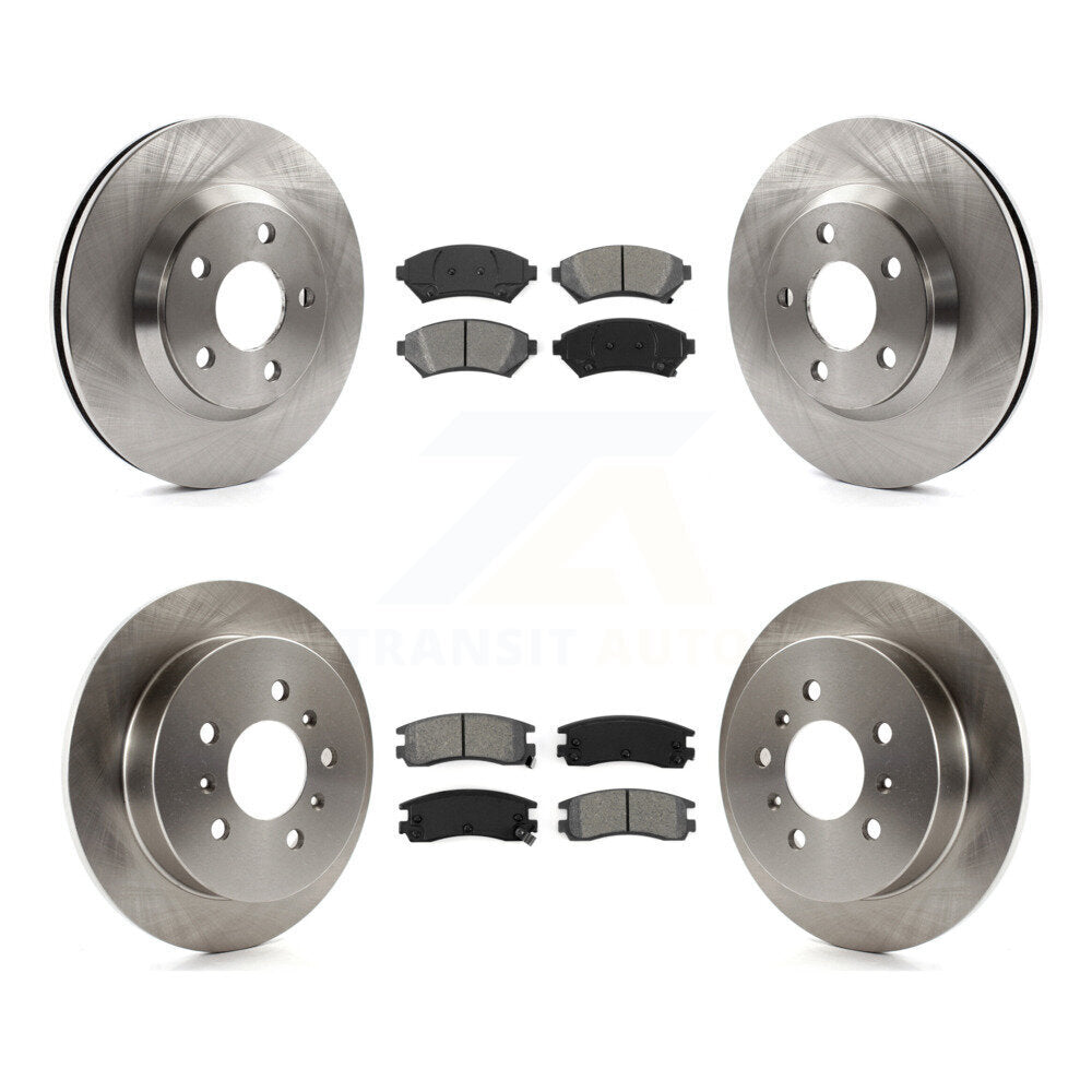 Rotors de frein avant arrière et Kit de plaquettes semi-métalliques pour Chevrolet Impala Monte Carl