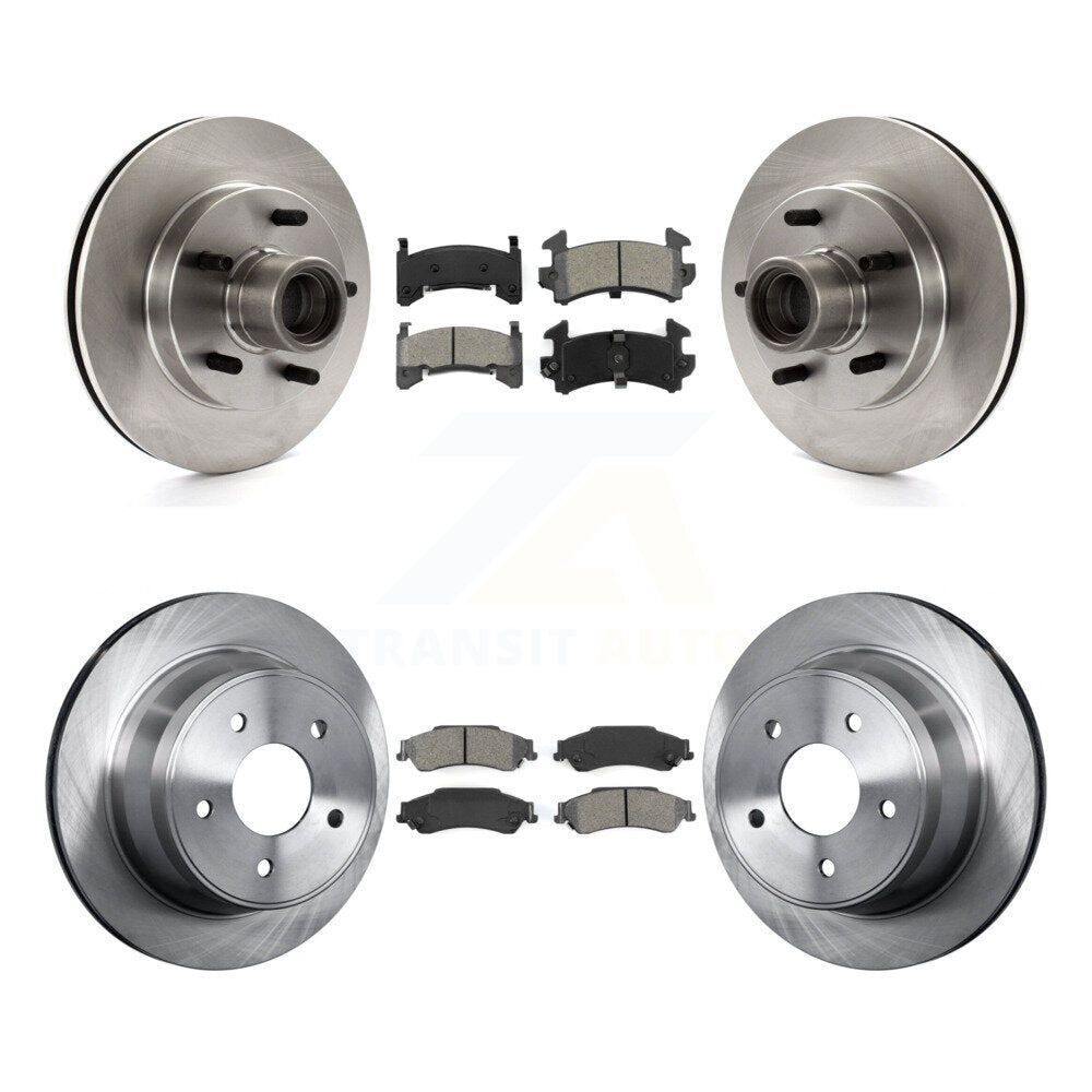 Kit de rotors de frein à disque avant et arrière et plaquettes semi-métalliques pour Chevrolet S10