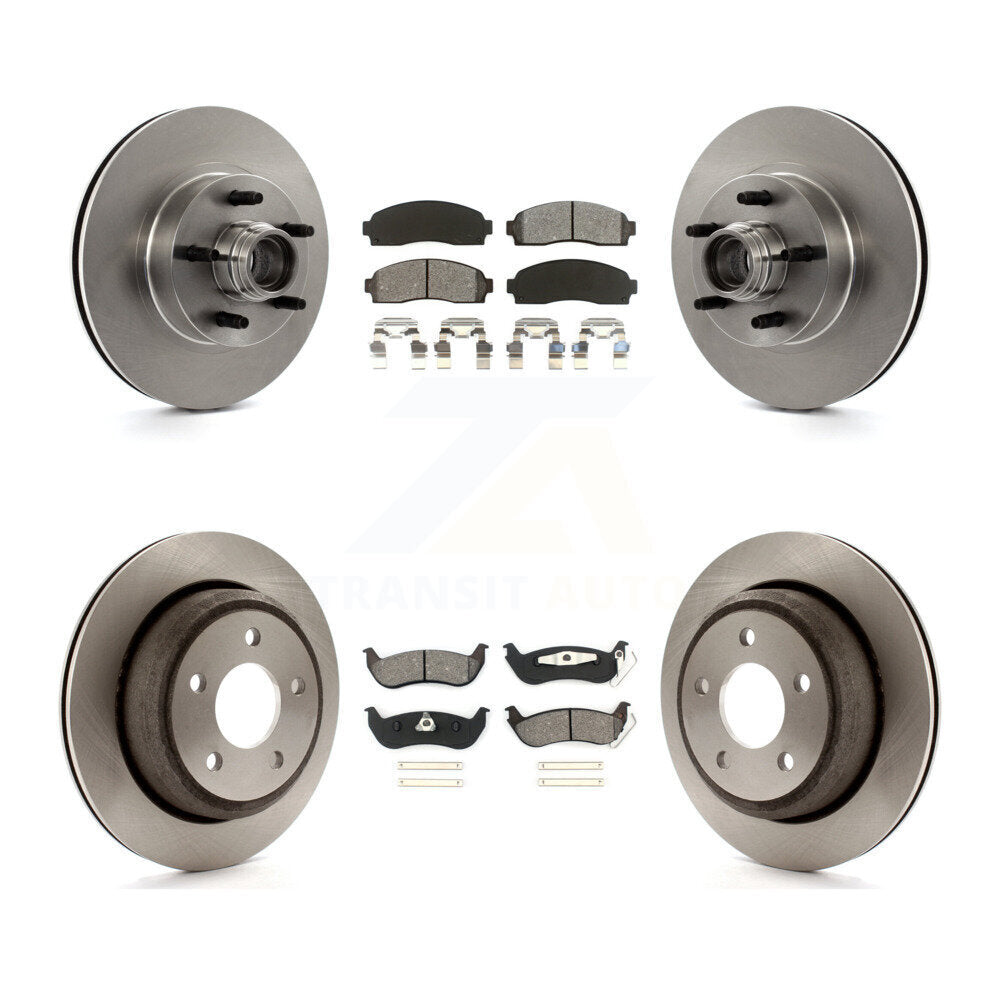 Kit de rotors de frein à disque avant et arrière et plaquettes semi-métalliques pour Mazda B2300