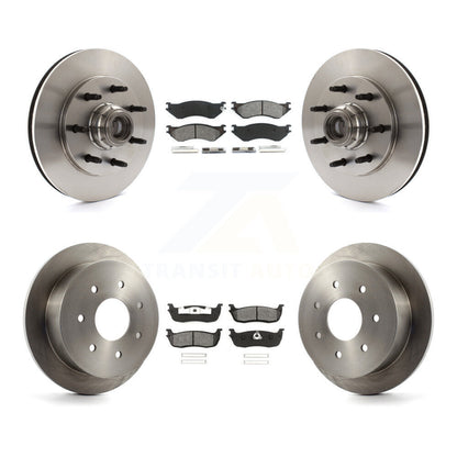 Kit de rotors de frein à disque avant et arrière et plaquettes semi-métalliques pour Ford F-150 F-250 HD