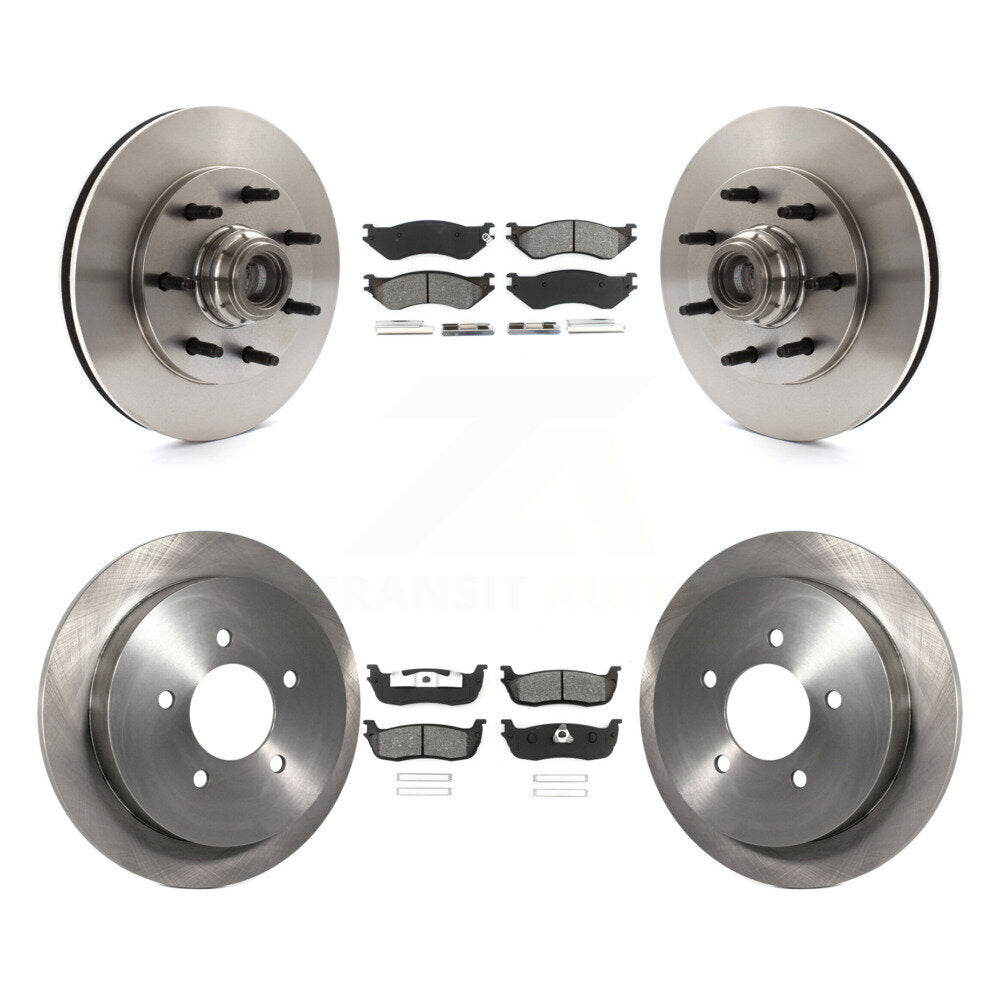 Kit de disques de frein avant et arrière et plaquettes semi-métalliques pour Ford F-150 Heritage RW 2004