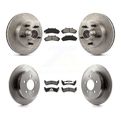 Kit de rotors de frein à disque avant et arrière et plaquettes semi-métalliques pour Ford Ranger