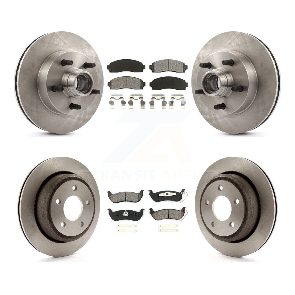 Kit de rotors de frein à disque avant et arrière et plaquettes semi-métalliques pour Mazda B2300