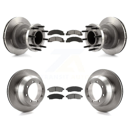 Kit de rotors de frein à disque avant et arrière et plaquettes semi-métalliques pour Ford F-350 Super Dut