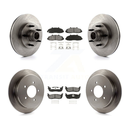 Kit de disques de frein à disque avant et arrière et plaquettes semi-métalliques pour Ford F-150