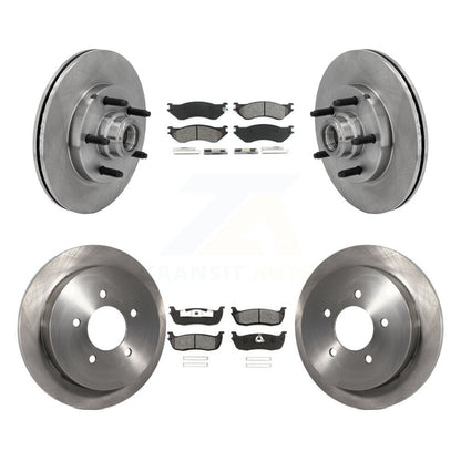 Rotors de frein à disque avant et arrière et Kit de plaquettes semi-métalliques pour Ford F-150 Heritage RW