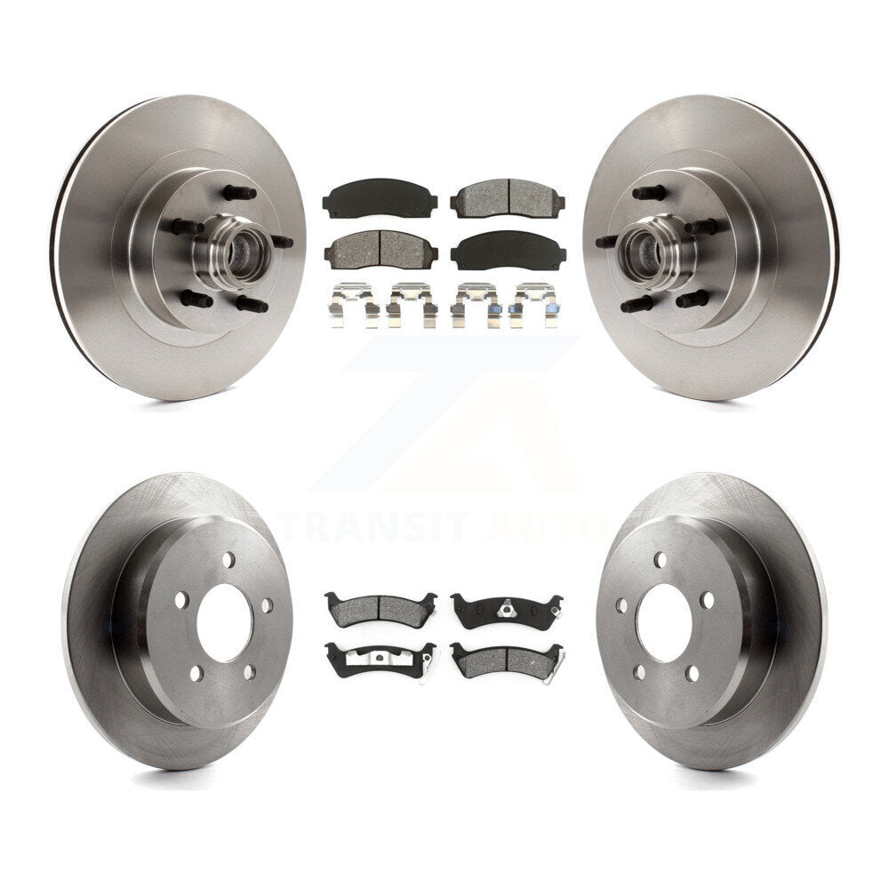 Kit de rotors de frein avant et arrière et plaquettes semi-métalliques pour Ford Explorer Sport Trac RW