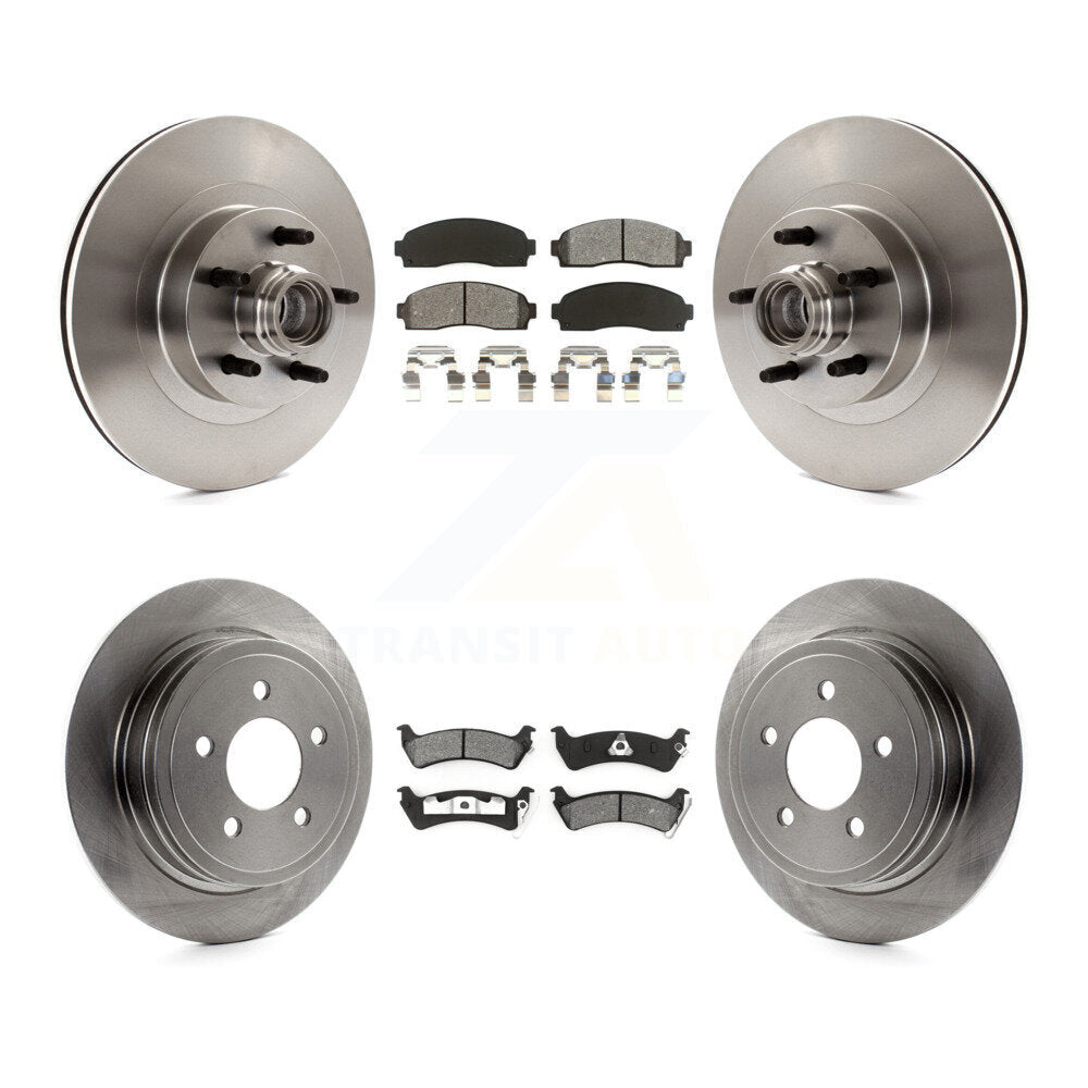 Kit de rotors de frein avant et arrière et plaquettes semi-métalliques pour Ford Explorer Sport Trac RW