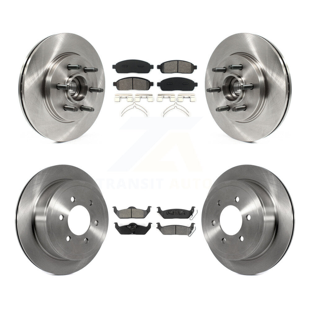 Kit de plaquettes de frein semi-métalliques pour rotors de frein avant et arrière, pour Ford F-150 Lincoln Mark LT RW