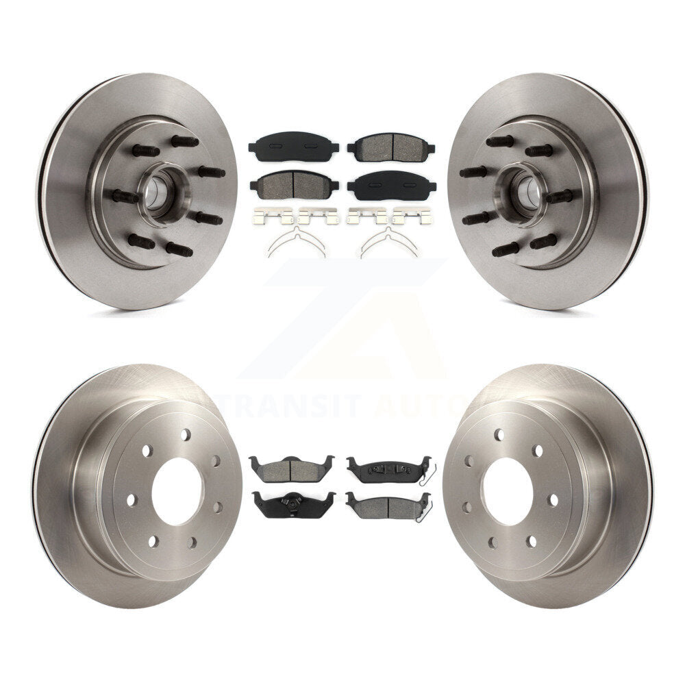 Kit de plaquettes de frein semi-métalliques pour rotors de frein avant et arrière, pour Ford F-150 Lincoln Mark LT RW