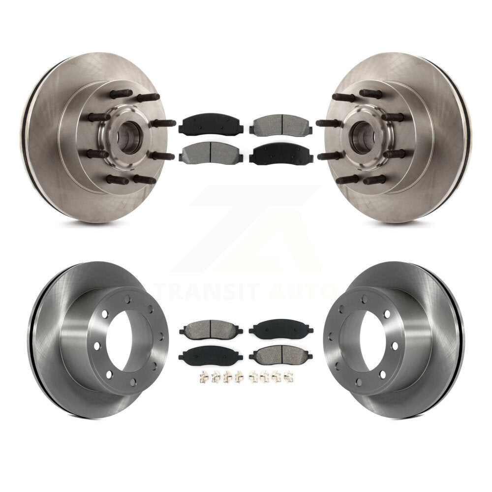Kit de plaquettes semi-métalliques de Rotor de frein avant et arrière, pour Ford F-350 Super Duty F-250 RW