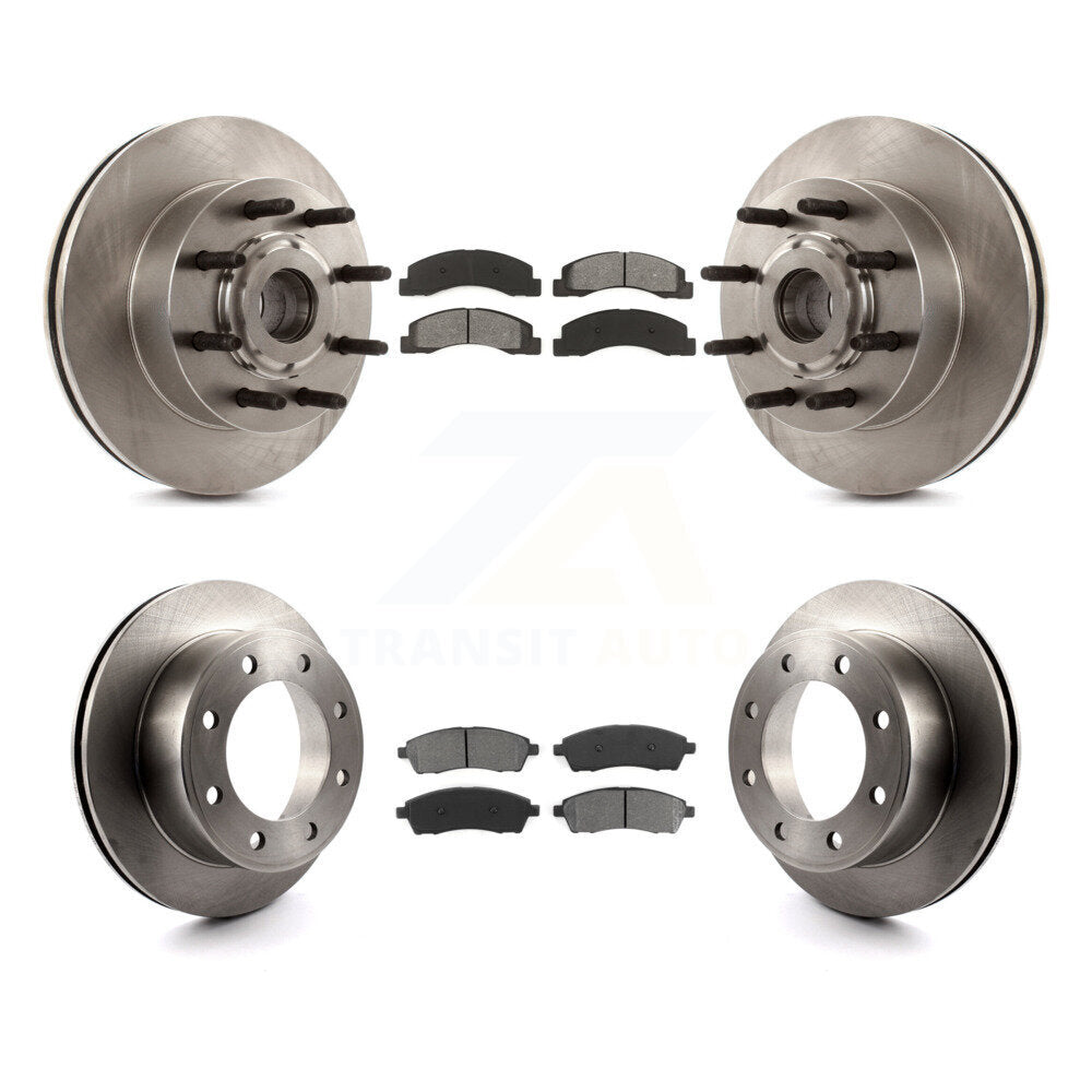 Rotors de frein à disque avant et arrière et kit de plaquettes semi-métalliques pour Ford Excursion RW 2005