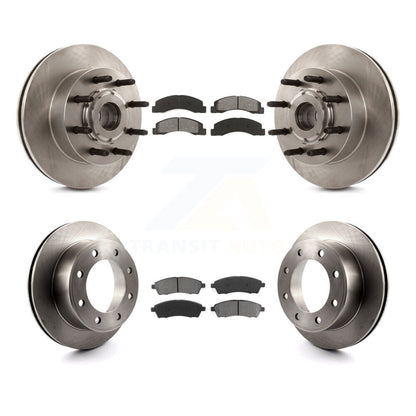 Rotors de frein à disque avant et arrière et kit de plaquettes semi-métalliques pour Ford Excursion RW 2005