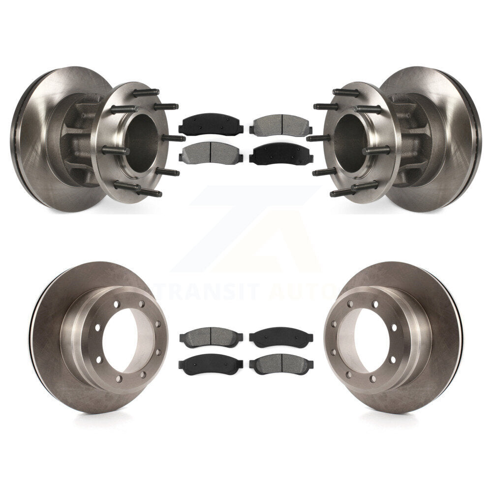 Kit de plaquettes semi-métalliques de Rotor de frein avant et arrière, pour Ford F-350 Super Duty RW 09-10