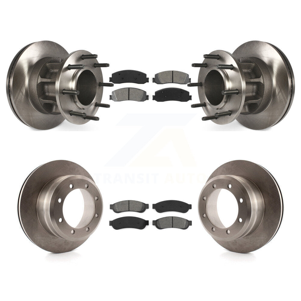 Kit de plaquettes de frein semi-métalliques pour rotors de frein avant et arrière, pour Ford F-350 Super Duty RW 2012