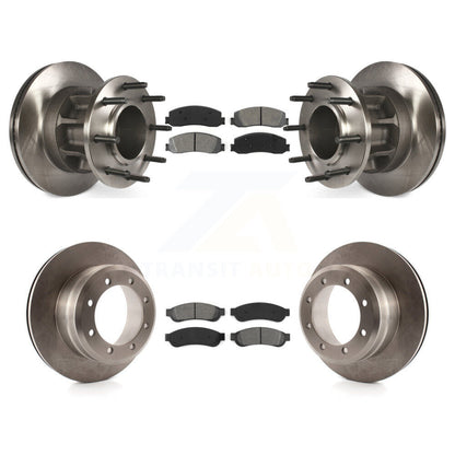 Kit de plaquettes de frein semi-métalliques pour rotors de frein avant et arrière, pour Ford F-350 Super Duty RW 2012