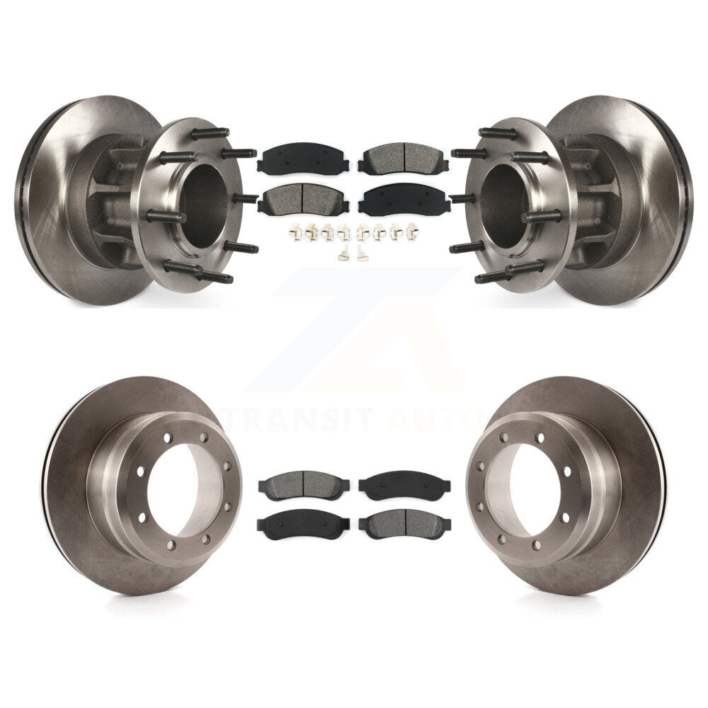 Kit de plaquettes de frein semi-métalliques pour rotors de frein avant et arrière, pour Ford F-350 Super Duty RW 2011