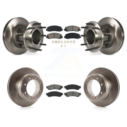 Kit de plaquettes de frein semi-métalliques pour rotors de frein avant et arrière, pour Ford F-350 Super Duty RW 2011
