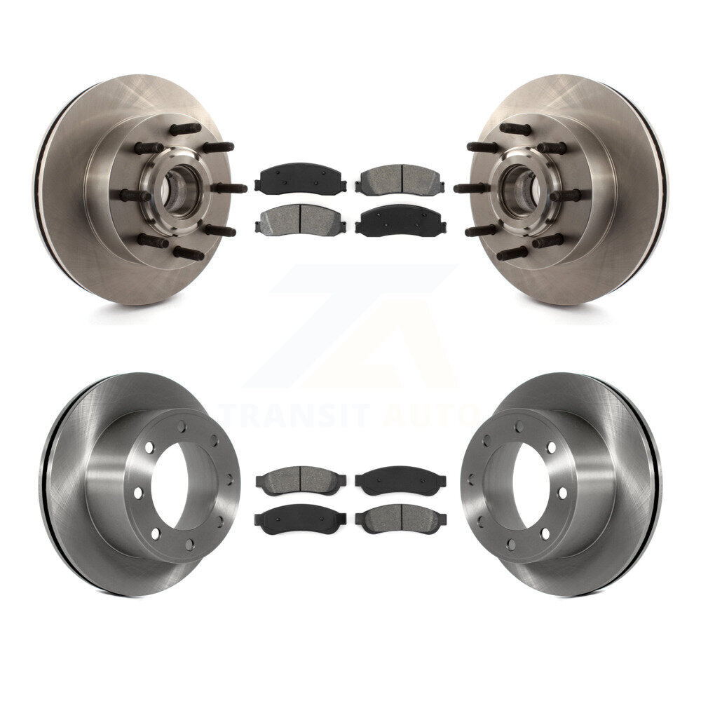 Kit de plaquettes semi-métalliques de Rotor de frein avant et arrière, pour Ford F-250 Super Duty F-350 RW