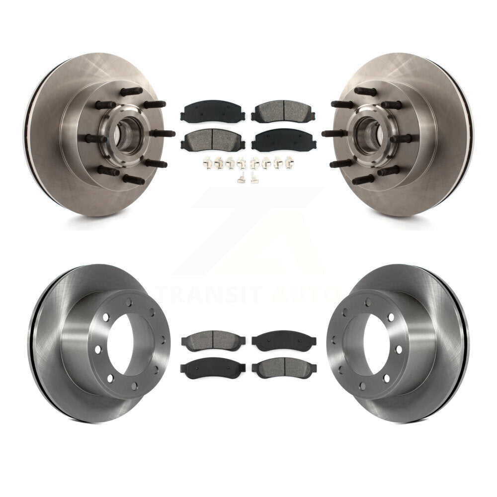 Kit de plaquettes semi-métalliques de Rotor de frein avant et arrière, pour Ford F-250 Super Duty F-350 RW