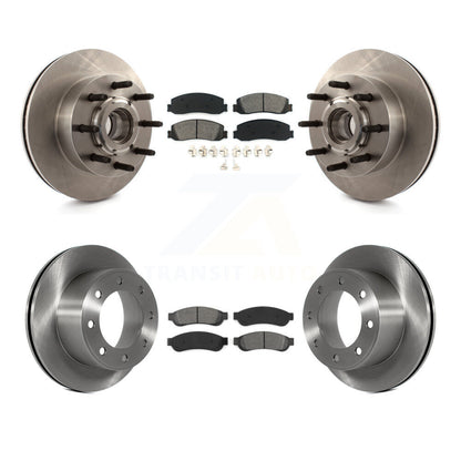 Kit de plaquettes semi-métalliques de Rotor de frein avant et arrière, pour Ford F-250 Super Duty F-350 RW