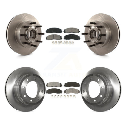 Kit de rotors de frein à disque avant et arrière et plaquettes semi-métalliques pour Ford F-350 Super Dut