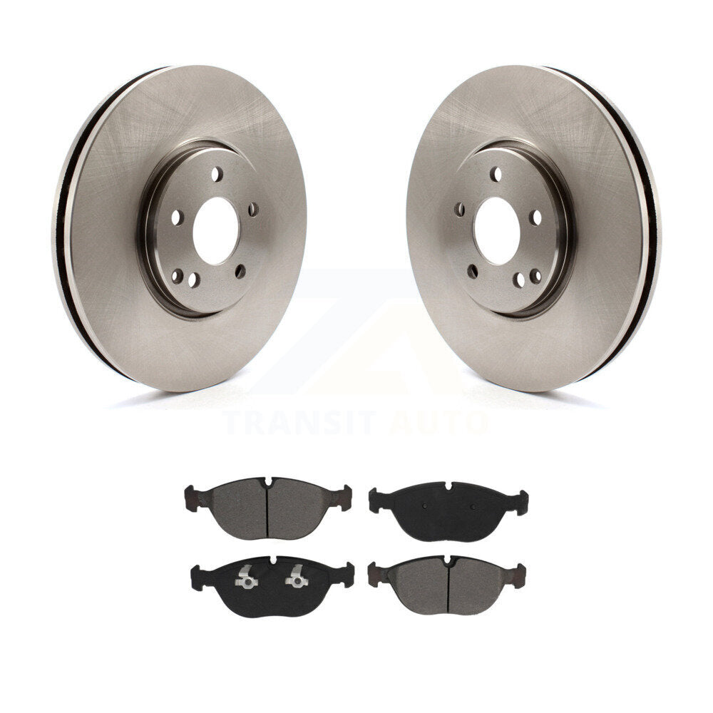 Kit de disques de frein à disque avant et plaquettes semi-métalliques pour Mercedes-Benz E500 AWD