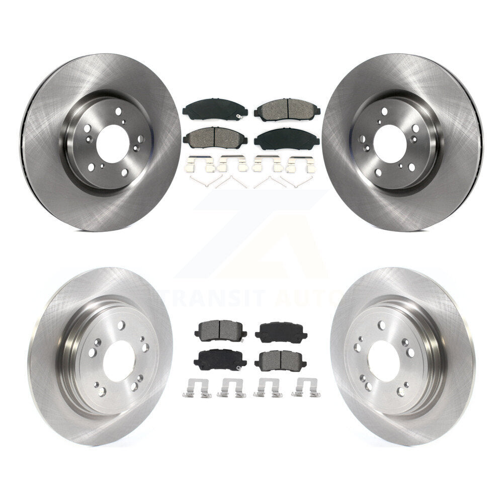 Kit de rotor de frein avant et arrière et plaquettes semi-métalliques pour Acura RLX Sport hybride SH-AW