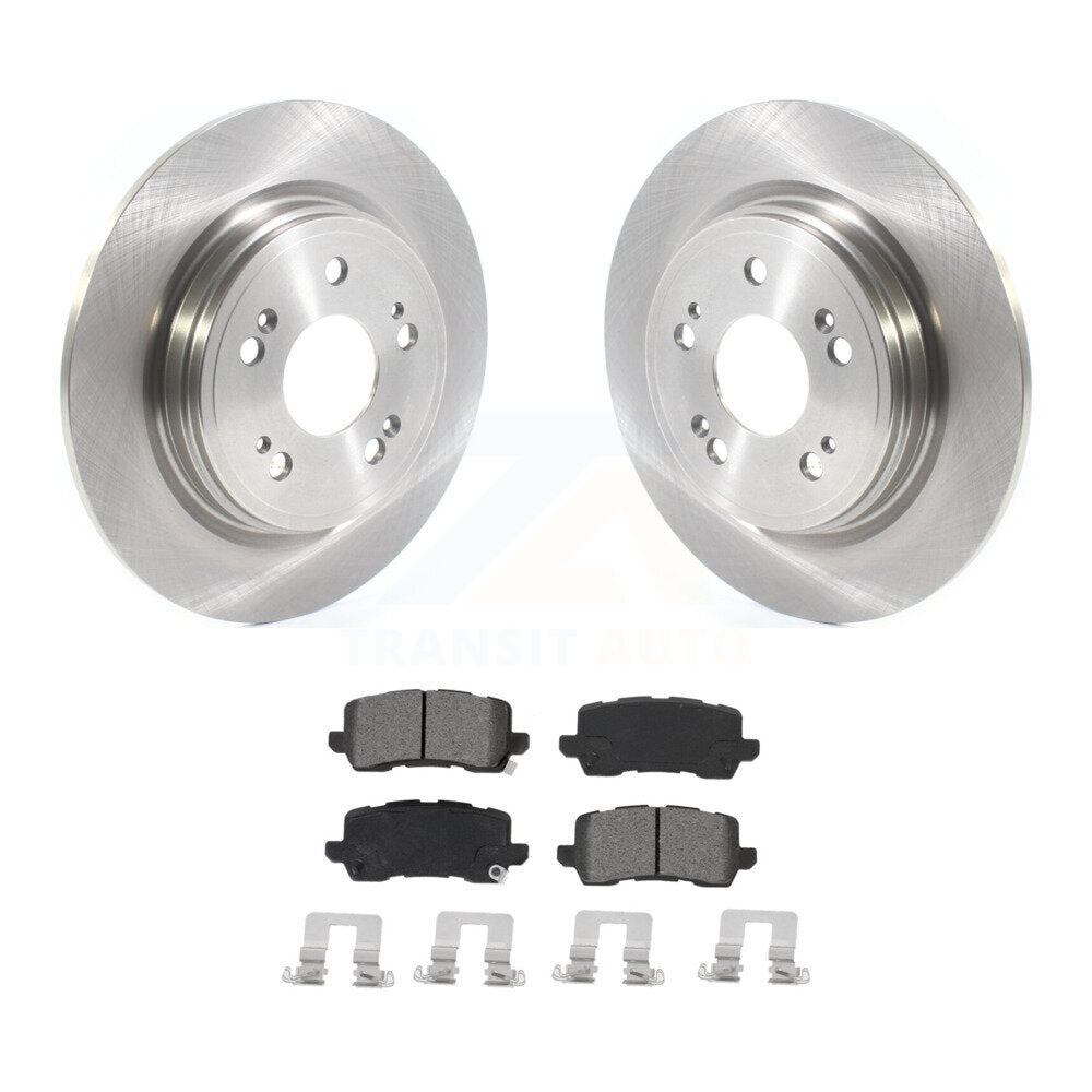 Kit de disques de frein à disque arrière et de plaquettes semi-métalliques pour Acura RLX 2014-2020