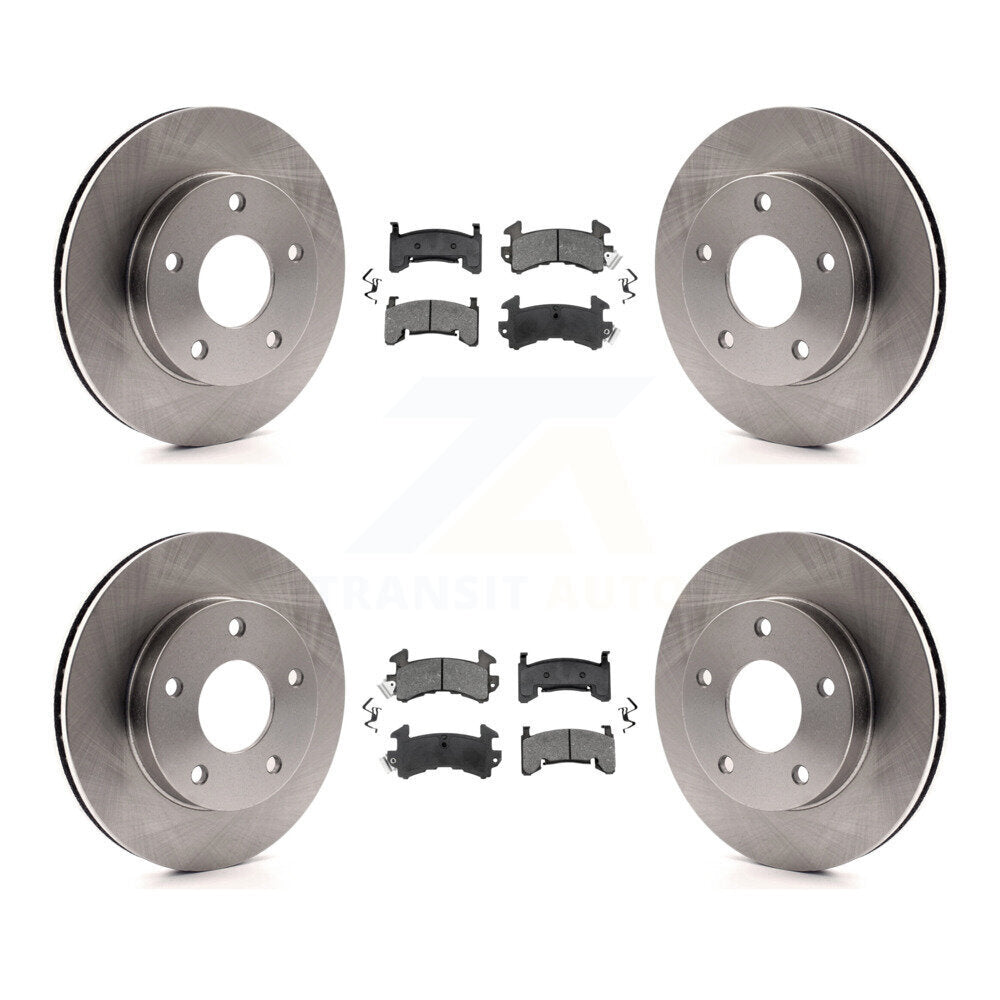 Kit de plaquettes semi-métalliques de Rotor de frein avant et arrière, pour Cadillac Eldorado Buick Rivier